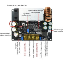 MPPT Solcells Laddningsregulator 18-90V Bred Ingång 800W Effektjusterbar Step-Down Modul för Litiumbatteri