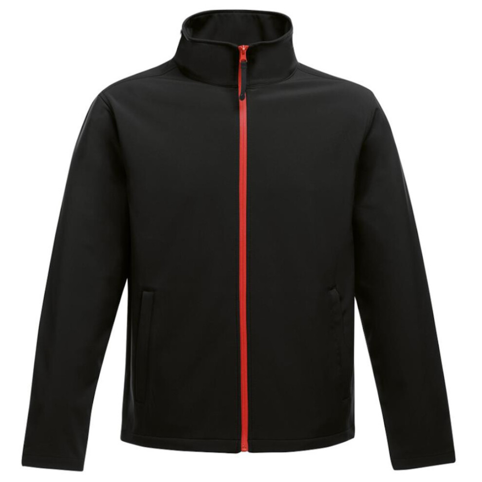 Regatta (3Xl, Black/Classic Red) Standout Mens Ablaze Printable Soft Shell Jacket