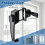 2 Pack Black Aluminum Screen Storm Door Push Button , Replacement Handle for 5/8"-1-1/4" Thick Doors 6