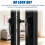 2 Pack Black Aluminum Screen Storm Door Push Button , Replacement Handle for 5/8"-1-1/4" Thick Doors 5