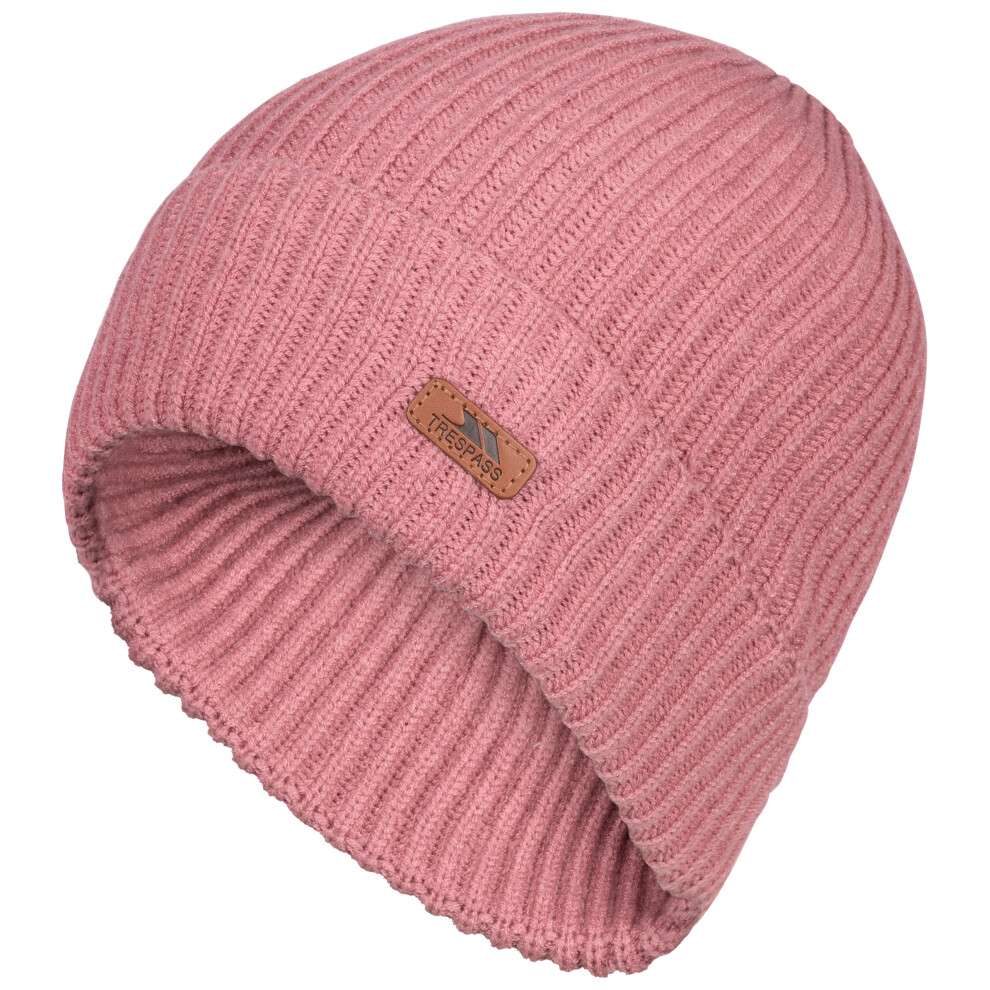 Trespass (L/Xl, Light Mulberry) Unisex Adults Knitted Beanie Hat - Dornan - Image 4
