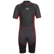 (XXS, Black) Trespass Mens Wetsuit Short 3mm Back Zipper Argon