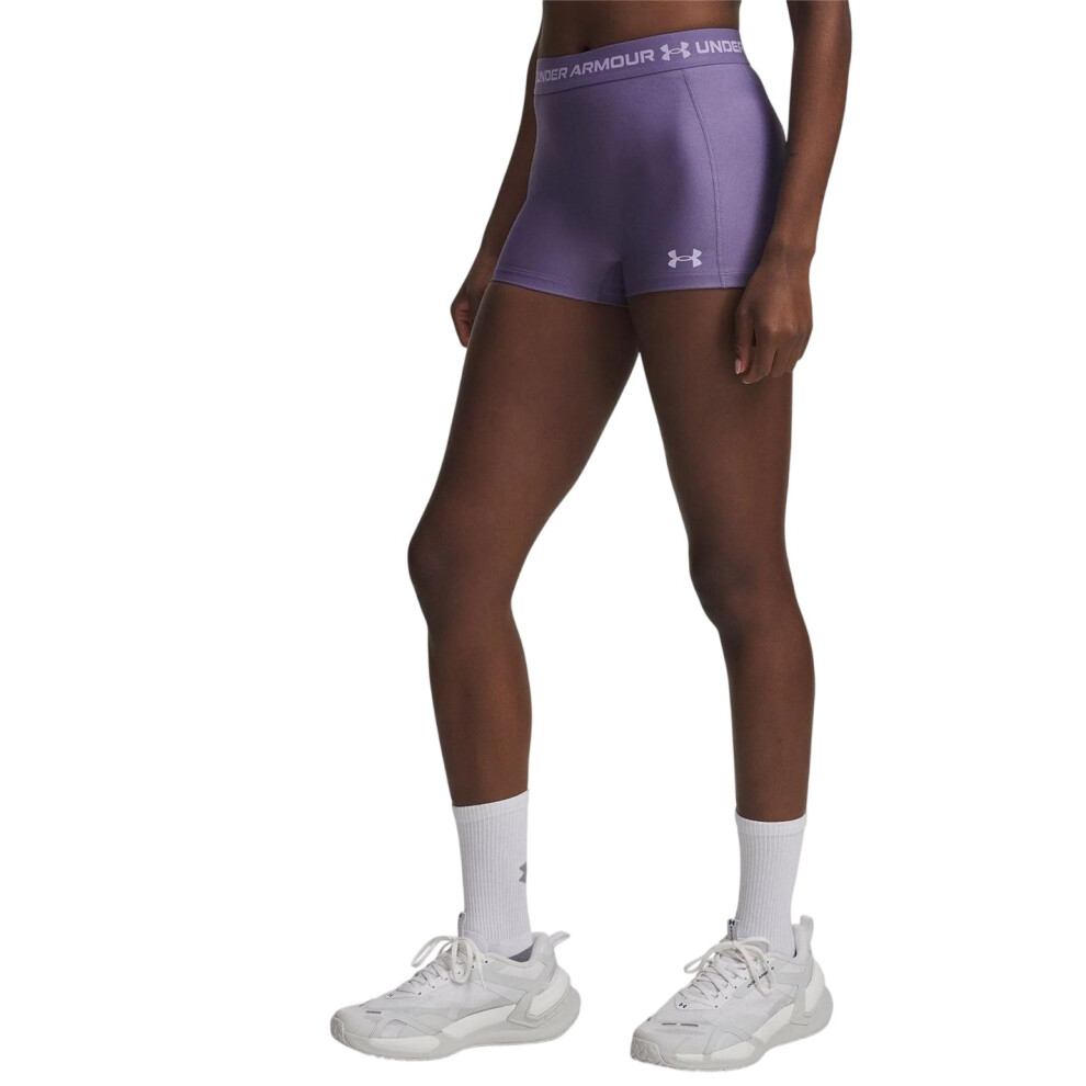 Under Armour (10 Uk, Purple) Womens/Ladies Heatgear Shorts