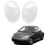 1 Paire de Couvercles de Phares Transparents pour  Beetle 2006-2012 4