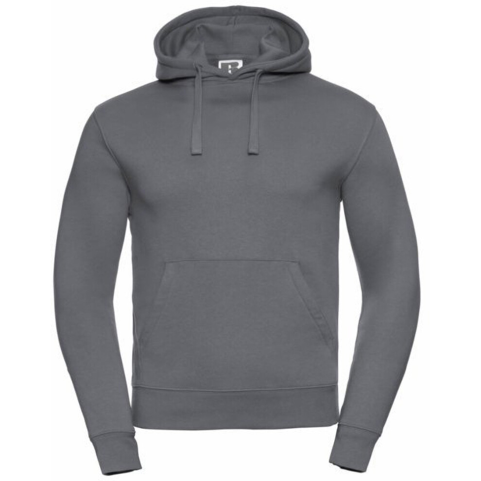 Russell (L, Convoy Grey) Mens Authentic Hooded Sweatshirt / Hoodie