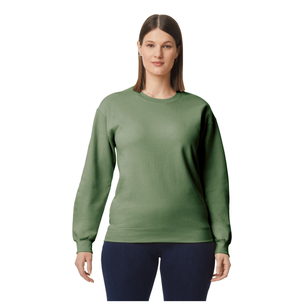 Gildan (M, Military Green) Unisex Adult Softstyle Midweight Sweatshirt