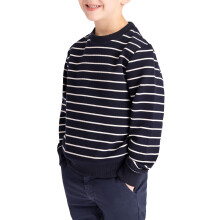 (9 years to 10 years, Navy) Trespass Boys Striped Top - Broadleaf