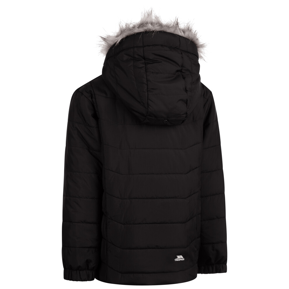 Trespass Boys Padded Casual Jacket Belcrest Black 9/10 - Image 2