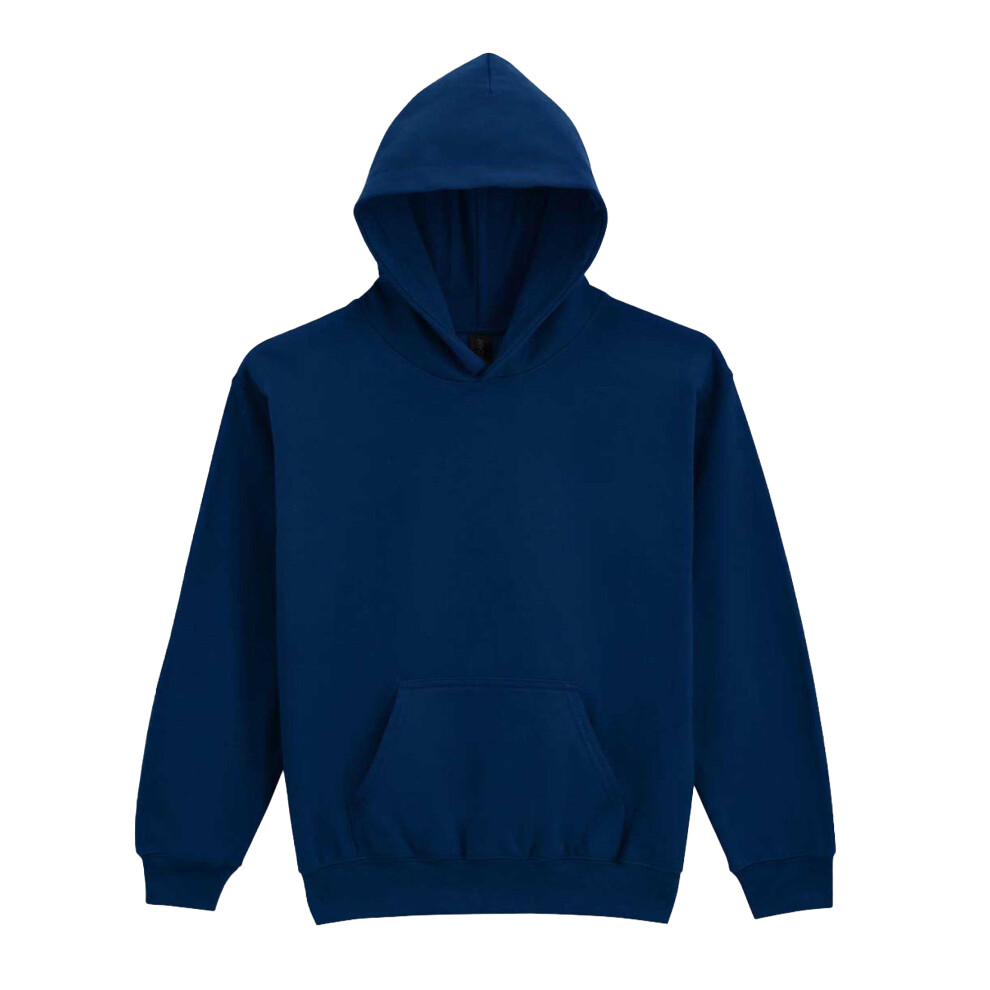 Gildan (9-11 Years, Navy Blue) Childrens/Kids Softstyle Fleece Midweight Hoodie