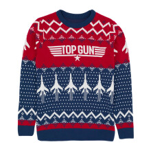 Top Gun Mens Knitted Christmas Jumper