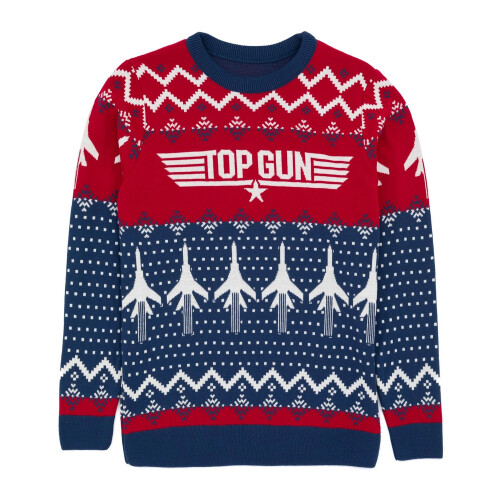 Top Gun Mens Knitted Christmas Jumper