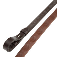 (61in x 0.6in, Havana) Velociti Gara Pulse Grip Leather Horse Reins