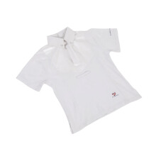 (9-10 Years, White) Aubrion Childrens/Kids Tie Keeper Short-Sleeved Shirt