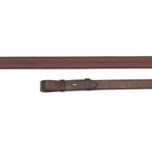(54in x 0.5in, Havana) Aviemore Nylon Insert Leather Horse Rubber Reins