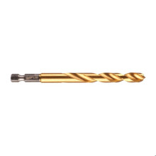 Broca metálica Shockwave HSS-G TiN Vermelha Hex - Ø 8,5 x 114 mm - 1 peça - MILWAUKEE - 48894720