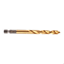 Broca metálica Shockwave HSS-G TiN Vermelha Hex - Ø 7,5 x 110 mm - 1 peça - MILWAUKEE - 48894718