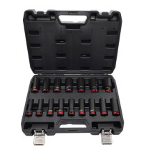 Cliquet - soquete de impacto Awtools 1/2 16 peças 11-32mm