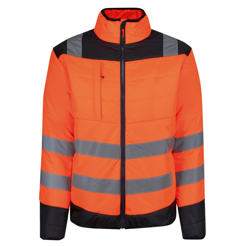 Regatta (M, Orange) Mens Two Tone Thermal Hi-Vis Jacket