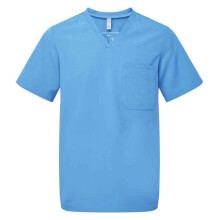 (4XL, Ceil Blue) Onna Mens Limitless Onna-Stretch Work Tunic