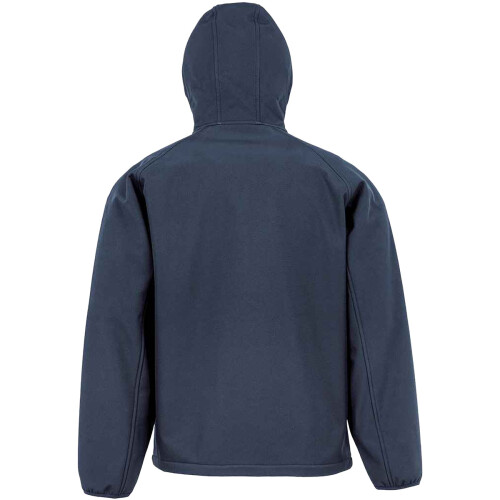 Result (L, Navy) Result Mens Hooded 3 Layer Recycled Soft Shell Jacket 2