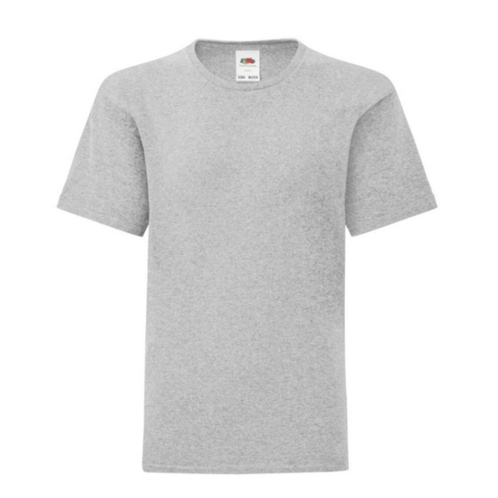 Fruit Of The Loom (7-8 Years, Heather) Childrens/Kids Iconic Heather T-Shirt