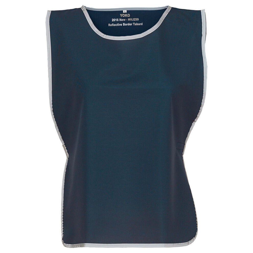 (L-Xl, Navy) Yoko Unisex Adult Hi-Vis Reflective Detail Tabard 5063527716101