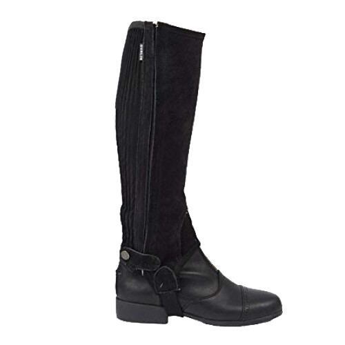 Dublin (Childs Medium, Black) Dublin Childrens/Kids Suede Half Chaps II