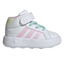 (7.5 UK Child, White) Adidas Childrens/Kids Grand Court Mid Calf Trainers