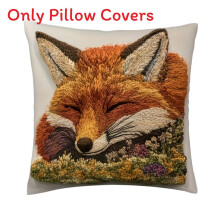 (Style K) Rabbit Animal Patterns Fox Soft Seat Cushion Cover With Elegant Fabric Living Room Decoration Holiday Home