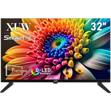 32 inch HD Smart TV, D-LED backlight Television, Borderless Design,HDMI USB DVB-T2/S2 RJ45 Interface, large screen for living room