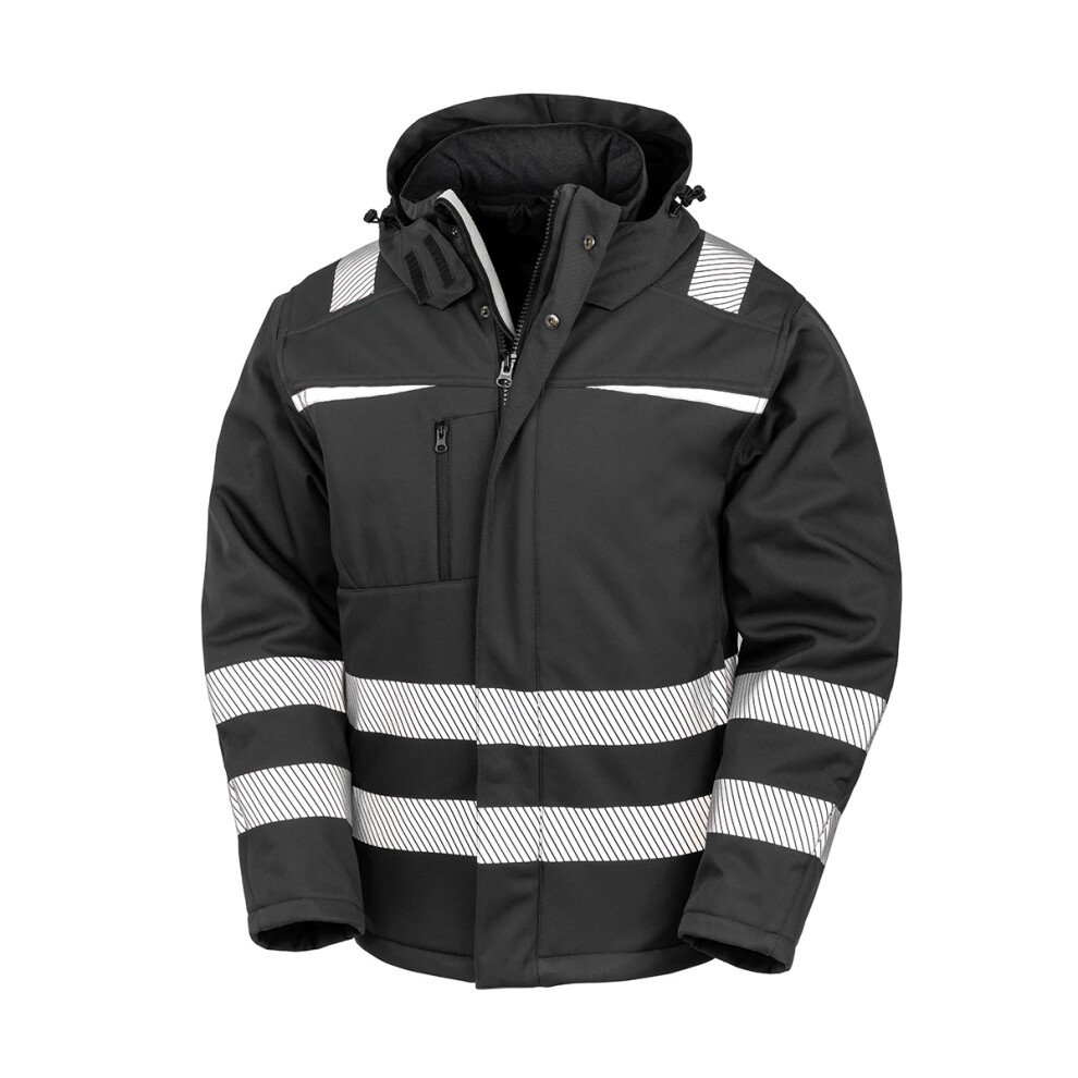 Result (Xl, Black) Unisex Adult Safe-Guard Dynamic Soft Shell Jacket
