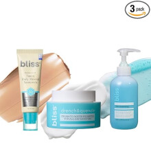 Bliss Block Star SPF 30 + Drench & Quench Moisturizer + Fab Foaming Cleanser | Ultimate Daily Hydration & Protection Trio
