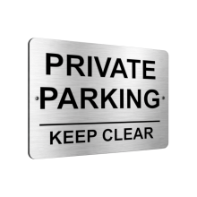 B062 PRIVATE PARKING KEEP CLEAR Printed Aluminium Metal Plaque Sign Door