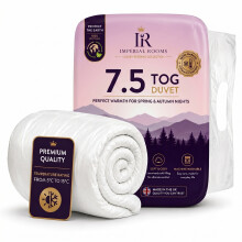 (Single Duvet Tog, 7.5 Tog) Down Duvets & Quilts Tog Winter Warm Soft & Comfortable Luxurious Sleep Single Double King Super King Size Quilt Hypoallergenic Christmas Duvet