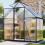 Birchtree BIRCHTREE 6X4FT Polycarbonate Greenhouse Dark Grey 13