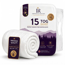 (King Duvet Tog, 15 Tog) Down Duvets & Quilts Tog Winter Warm Soft & Comfortable Luxurious Sleep Single Double King Super King Size Quilt Hypoallergenic Christmas Duvet