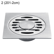 (2) Premium Rustproof Floor Drain Anti-Backflow High Hardness Bathroom Shower Drain Sturdy