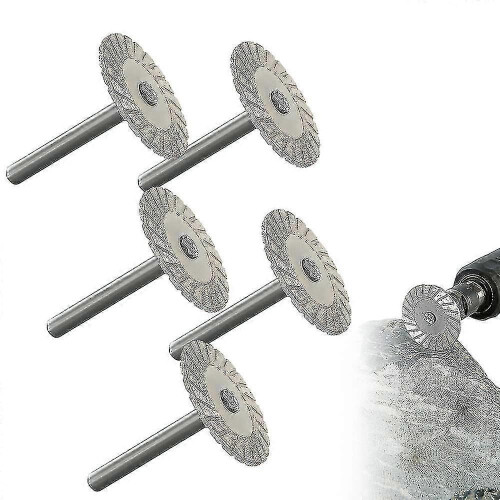(Sharp, 5pcs) 40mm Diamond Wheel 6mm Shank for Tile Granite Marble Ceramic Engraving Cut