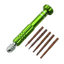(green) Pro 5-in-1 Multitool Screwdriver for Engineer & Hobbyist Computer Glasses Clock Repair