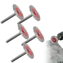 (wear-resistant, 10pcs) Disque diamanté de 40 mm, tige de 6 mm, pour la gravure et la découpe de carrelage, granit, marbre et céramique.