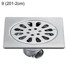 (9) Premium Rustproof Floor Drain Anti-Backflow High Hardness Bathroom Shower Drain Sturdy