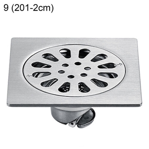 (9) Premium Rustproof Floor Drain Anti-Backflow High Hardness Bathroom Shower Drain Sturdy