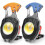 (Orange and Blue) EDC Keychain Flashlight Set Rechargeable 1600 Lumen COB Work Light 7 Modes 2 Pack Survival Essentials 1