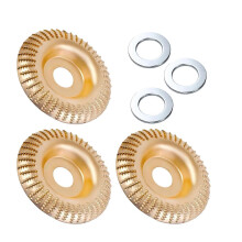 (H) 3Pcs Wood Carving Polishing Pads for 4-4.5 Inch Angle Grinder