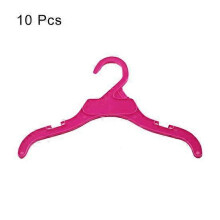 (rose red, L) Lot de 10 cintres en plastique pour vĂŞtements de chiens, chiots et chats - Organisateur de rangement - Accessoires pour animaux