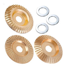 (A) 3Pcs Wood Carving Polishing Pads for 4-4.5 Inch Angle Grinder