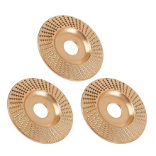 (I) Lot de 3 tampons de polissage pour sculpture sur bois, compatibles avec une meuleuse d'angle de 10 à 11,5 cm.