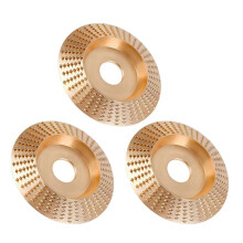 (J) 3Pcs Wood Carving Polishing Pads for 4-4.5 Inch Angle Grinder
