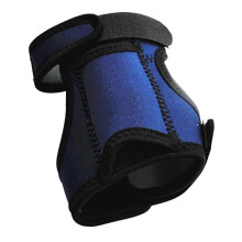 (Blue) Lampe torche LED subaquatique pour plongée sous-marine, avec support de gant réglable et dragonne noire