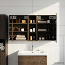 vidaXL Badezimmerschrank-Set 3 stk. 100 x 10,5 x 60,5 cm Holzwerkstoff